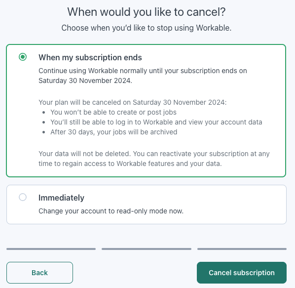 How do I cancel my subscription or delete my account? – Workable Support