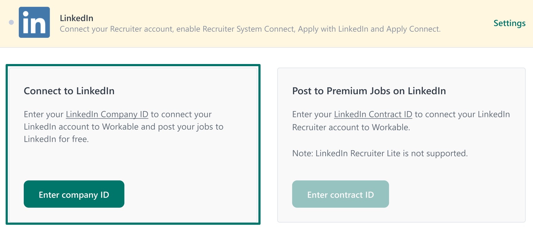 Connecting your LinkedIn Company Page to Workable – Workable Help